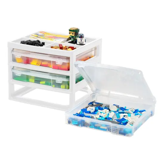 IRIS USA Plastic Scrapbook Storage Cart {1}