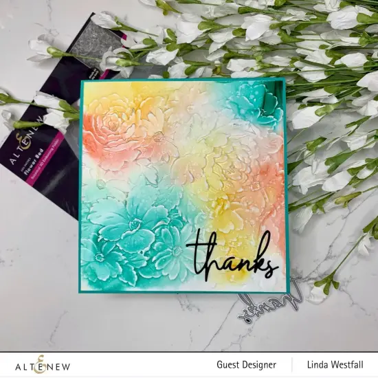 Flower Bed 3D Embossing Folder {3}