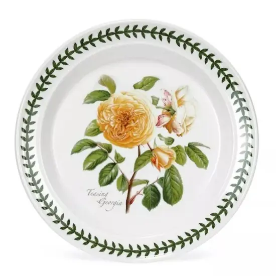 Portmeirion Botanic Roses Salad Plate with a Teasing Georgia Motif {1}