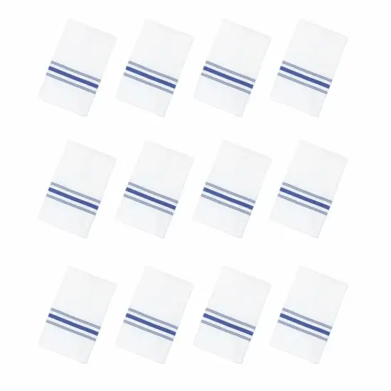 12 Pack Bistro Napkins Blue {3}