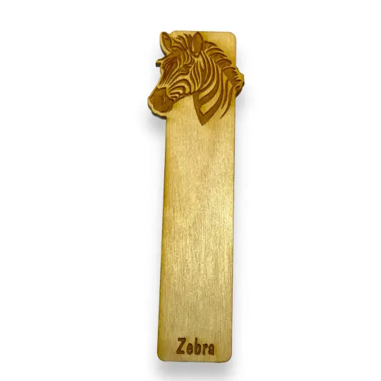 Bookmark - Zebra - Birch wood {1}