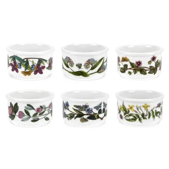 Portmeirion Botanic Garden 5-Ounce Fine Porcelain Stackable Ramekins, Set of 6 {1}