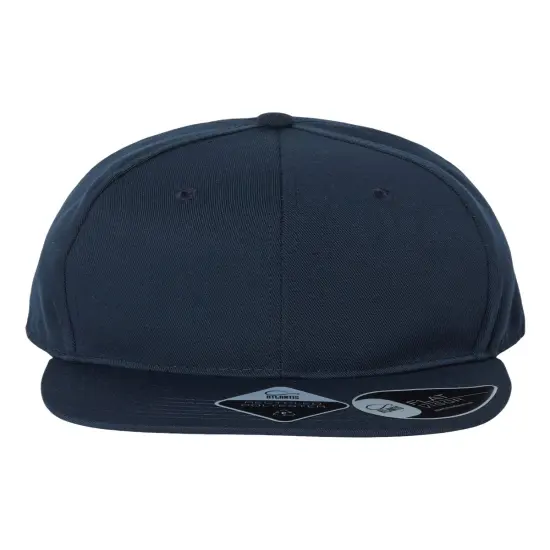Atlantis Headwear&reg; Sustainable Flat Bill Cap Navy {1}
