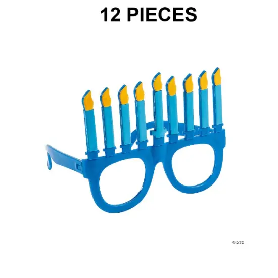 Menorah-Shaped Glasses 12 Pc. {1}