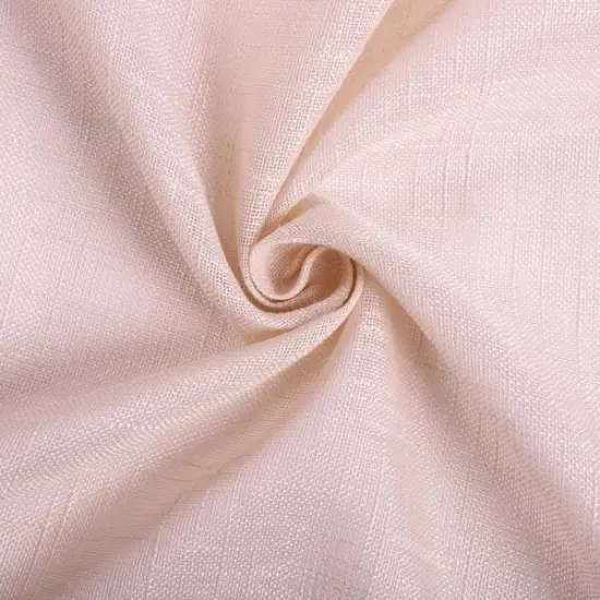 120" Round Faux Burlap Tablecloth Blush {3}