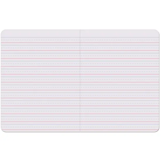 Primary Composition Book, Book Bound, D'Nealian Grades/Zaner-Bloser, 1/2" x 1/4" x 1/4" Ruled, 9-3/4" x 7-1/2", 100 Sheets, Pack of 6 {2}