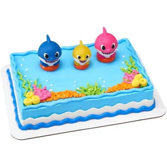 Baby Shark Family Fun Cake Kit Mom Dag and Baby {3}