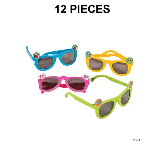 Kids Summer Fun Icon Sunglasses 12 Pieces {1}