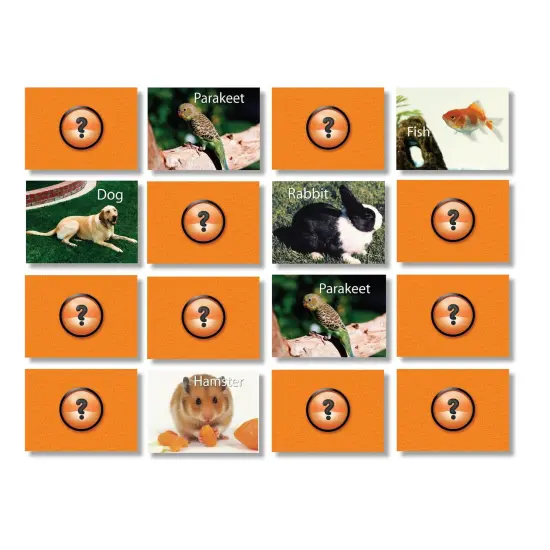 Pets Photographic Memory Matching Game, Pack of 3 {3}