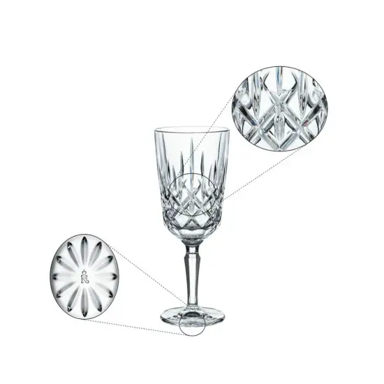 Nachtmann Noblesse Wine Glass Set of 4, Made of Fine Crystal Glass, 12.5 Ounces {3}