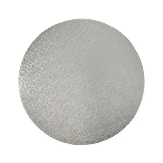 18" Round Silver Foil Cake Board Drum {2}