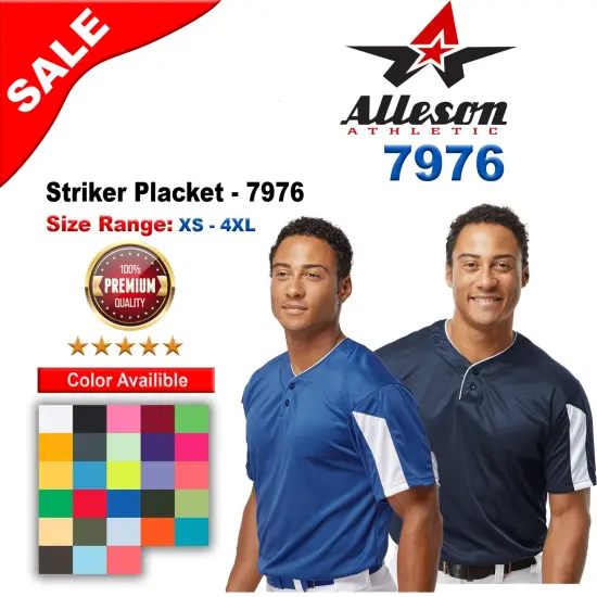 Alleson Athletic&reg; Striker Placket Graphite/ white {2}