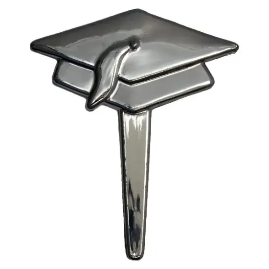 Graduation Black Metallic Hat Cupcake Cake Pics - set of 12 {5}