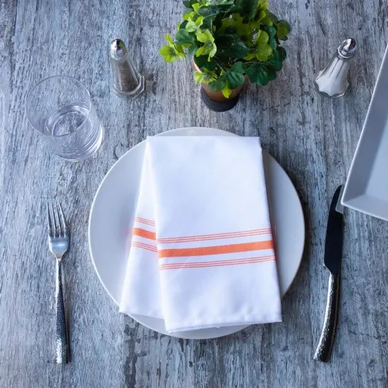 12 Pack Bistro Napkins Orange {5}