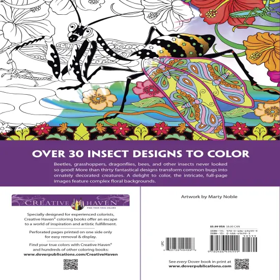 Creative Haven: Incredible Insect Design Coloring Book-Softcover {2}