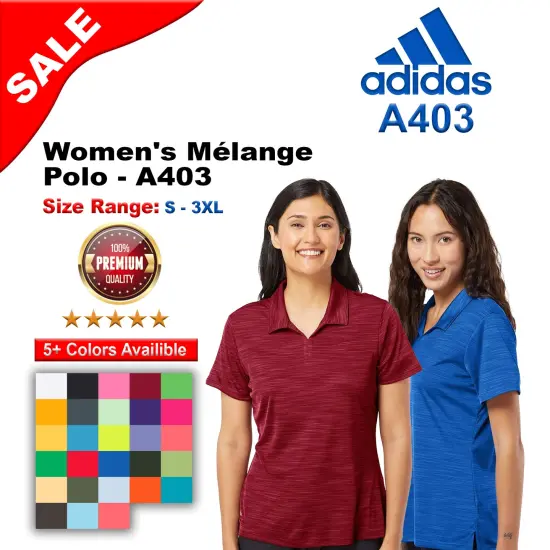 Adidas&reg; Women's M&eacute;lange Polo Collegiate burgundy {2}