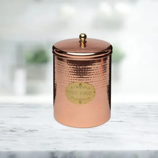 Amici Pet Copper Spaniel Treats Canister 104 Ounce Capacity (Large) {4}