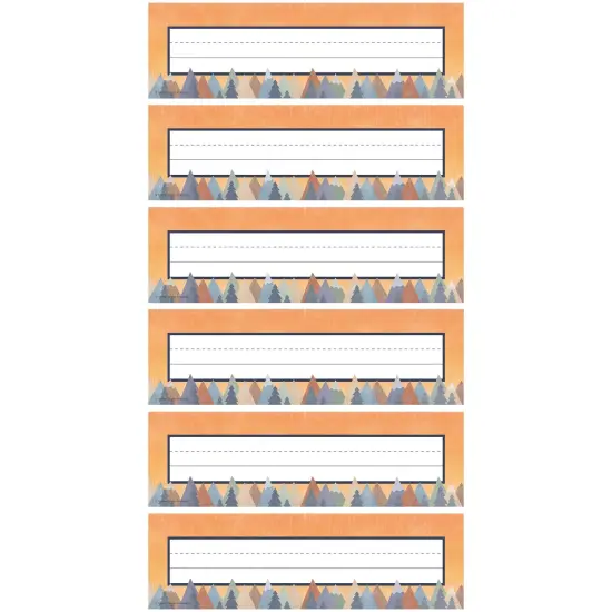 Moving Mountains Flat Name Plates, 36 Per Pack, 6 Packs {1}