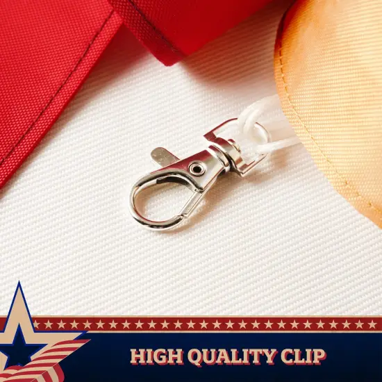 G128 2 Pack: American USA Tea-Stained Windsock | 60 Inch | Embroidered 420D Polyester | Patriotic Decor, Embroidered Design, Indoor/Outdoor, Brass Grommets {2}