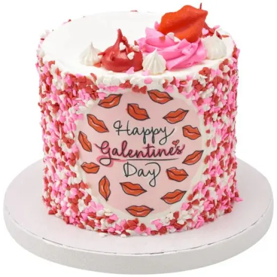 Happy Galentine's Day Edible Cake Image PhotoCake {4}