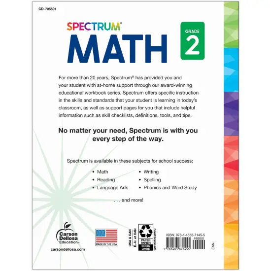 Spectrum Gr 2 Math Workbook {2}