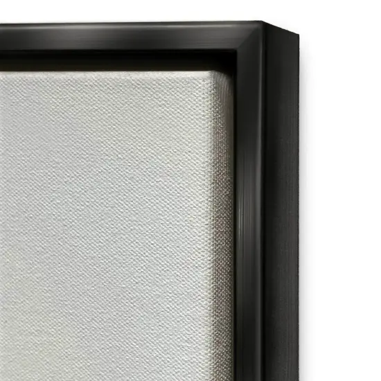 Stupell Industries Soft Eucalyptus Plant Ombre Leaves Framed Floater Canvas Wall Art Black Floater Frame {4}