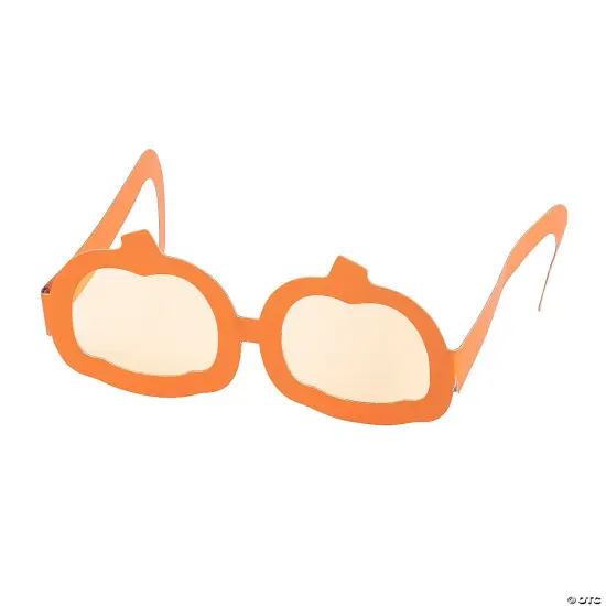 12 Pieces Kids Pumpkin-Shaped Glasses {2}