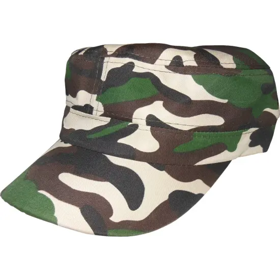 Woodland Camo Camouflage Military Mao Hat Cap Costume Accessory {1}