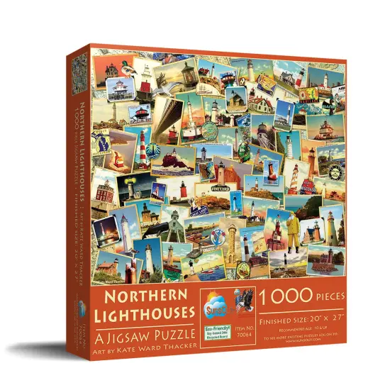 Sunsout Northern Lighthouses 1000 pc Jigsaw Puzzle 70064 {3}
