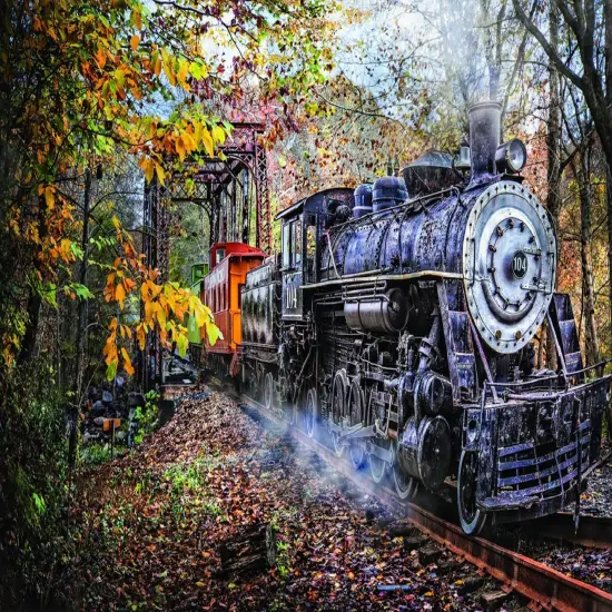 Sunsout Train's Coming 1000 pc Jigsaw Puzzle 30121 {1}