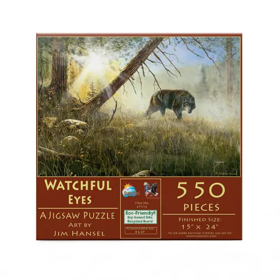 Sunsout Watchful Eyes 550 pc Jigsaw Puzzle 67312 {4}