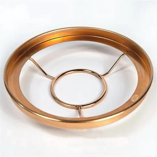 10" Solid Brass Shade Ring for #2 Burners {3}