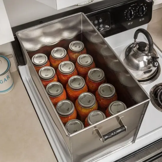 Lehman's Amish Made Stainless Steel Stovetop Water Bath Canner Stockpot 50 Quart {4}