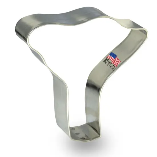 CookieCutter.Com Brand Brand Chanterelle Mushroom Cookie Cutter 3.25 in, Tin Plate Steel, Handmade in USA {1}