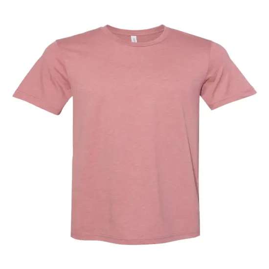 BELLA + CANVAS&reg; Youth CVC Jersey Crew Neck Short Sleeve Tee - 3001YCVC Heather mauve {1}