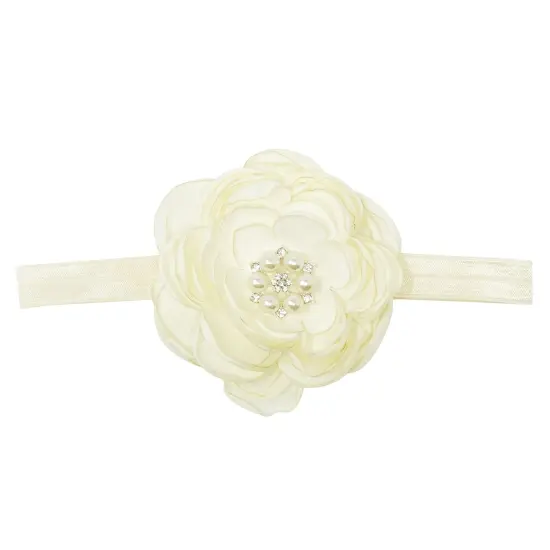 Wrapables Floral Headband Bridal Wreath Crown, Cream {1}