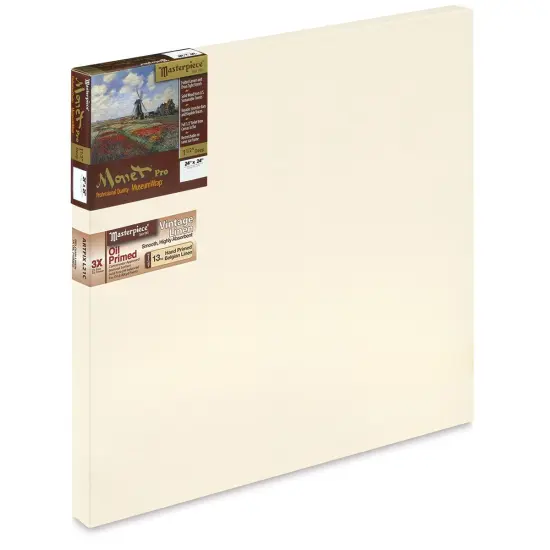 Masterpiece Monet Pro Linen Canvas - 24" x 24", Oil Primed {1}