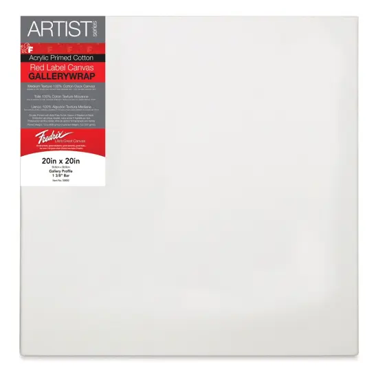 Fredrix Profile Cotton Canvas - 20" x 20", Gallerywrap {1}