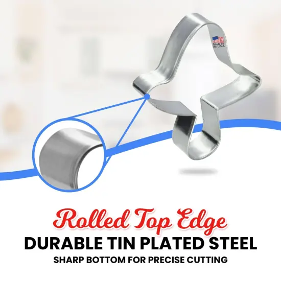 CookieCutter.Com Brand Shitake Mushroom Cookie Cutter 3.25 in, Tin Plate Steel, Handmade in USA {4}