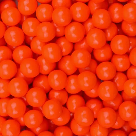 Krazy Sprinkles - Orange 8mm Beads (1/2 Cup, 1x Jar) for Cakes, Ice Cream & Cookies {1}