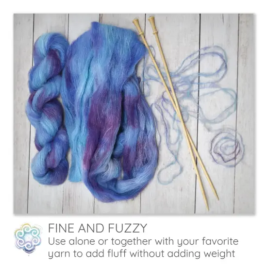 Suri Sensation Brushed Suri Alpaca: Super-Soft Lace Weight Yarn for Knit and Crochet, Non-Itchy, Pacific Northwest Hand Dyed. {5}