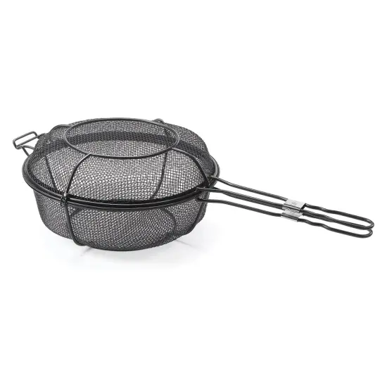 Outset QD77 Grill, 1 EA, Black Chef's Outdoor Basket and Skillet {1}