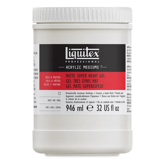 Liquitex Medium - Super Heavy Gel Medium, Matte, 32 oz jar {1}