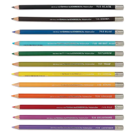 General's Kimberly Watercolor Pencil Set - Assorted Colors, Set of 12 {1}