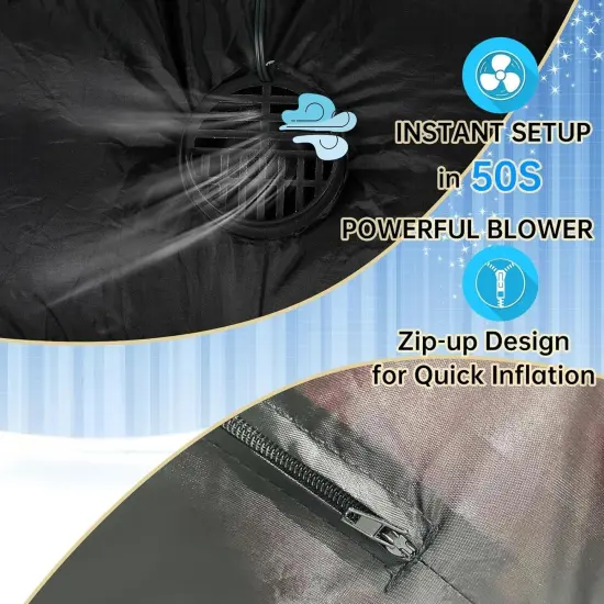 6FT Inflatables Santa Clauswith Built-in LED Light {4}