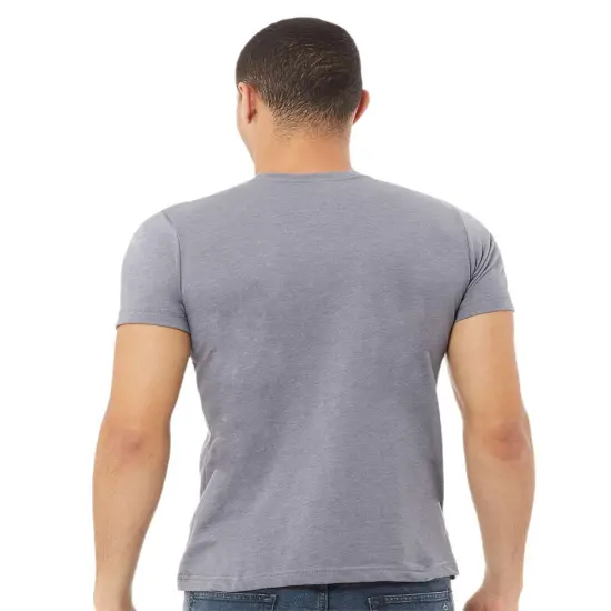 BELLA + CANVAS&reg; CVC Crewneck Short Sleeve Jersey Tee Heather prism ice bl {7}