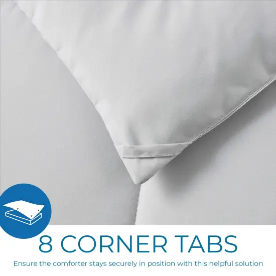 Nestl Down Alternative Comforter Light Grey {4}