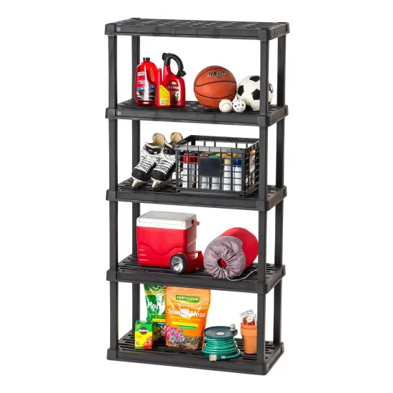 IRIS USA Plastic Garage Shelving Unit Storage Outdoor Indoor {1}