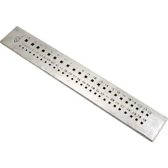 30 Square Hole & 30 Half Round Drawplates Wire Shaping Tools Kit 2 Pcs {3}