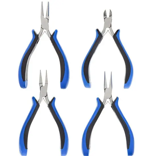 2K Ecco Jewelry Making Plier Kit (Round Nose Plier, Chain Nose Plier, Flat Nose Plier and Side Cutters) {1}